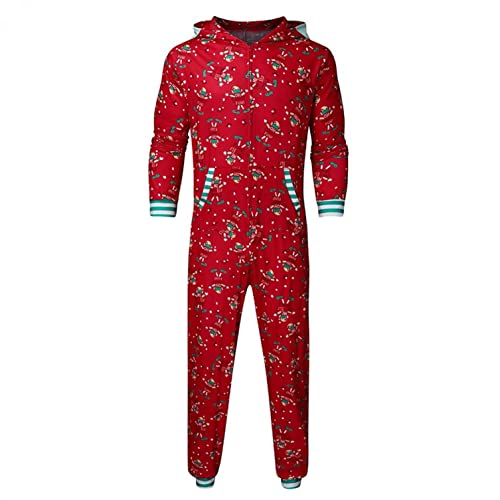 Cartoon Christmas Romper Child Outfit Kids Pajamas Sleepwear Hood Family Matching Family Pajama Pants Flannel Kids 7-8 Years S08 #TOP3