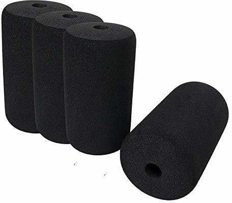 Gym Machine Soft Rubber Foam Roller Set of 4 Pieces Multi-Training Bar ()-image-11