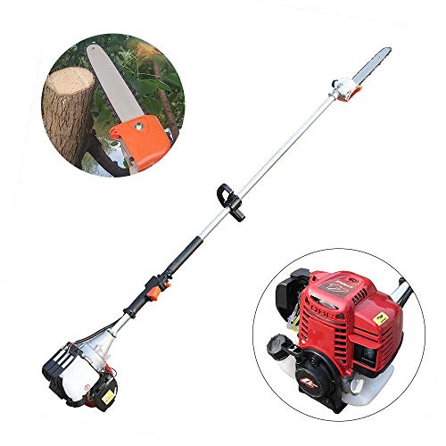 Gas Pole Saw 37Cc 4-Stroke Gasoline Chainsaw Pruner Powerful Cordless Long Reach Tree Trimmer Trimming Pruning Chain Saw Long Extension Pole Saw (37Cc 4-Stroke Gasoline Engine) #TOP7