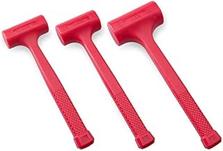3-Piece Premium Dead Blow Hammer and Unicast Mallet Set - Include 16-oz