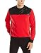 Southpole Men's Crew Neck Color Block Fleece Pullover Faux Leather Trim