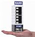 EatingBiting(R) N Scale 1/150 1/144 Outland Sand Table Modern Bank Skyscraper Building Assembling Model Outland Realism Scene for DIY Sand Table Garden Micro Landscape Ornaments Decor