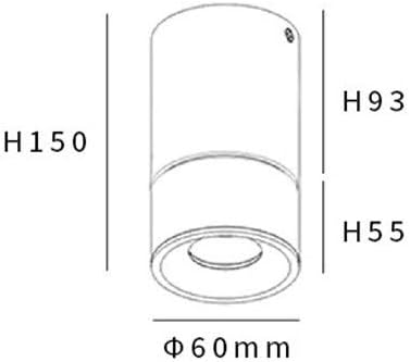 Miniatura 5 de Robusto 10W montado en superficie de aluminio de metal techo COB proyector cilindro ajustable LED panel de techo luz antirreflejo decoración