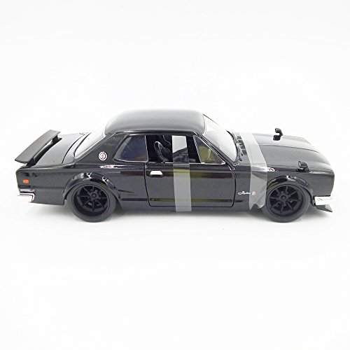 JADA 1:24 W/B - Brian's Nissan Skyline 2000 GT-R Negro miniatura 5