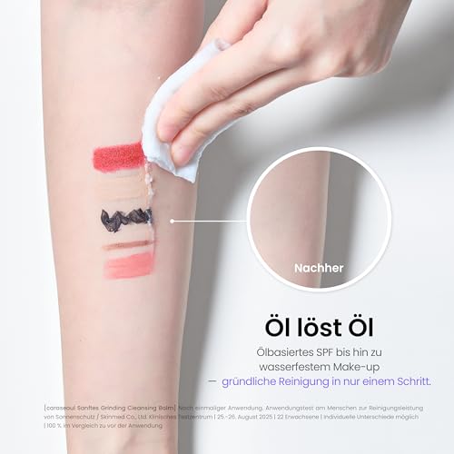 caraseoul Sanftes Grinding Cleansing Balm – Porenverfeinernde K-Beauty Reinigung mit BHA & Bakuchiol – Sanfte Klärung für ein reines Hautbild – Vegan & Reisefreundlich [50ml]