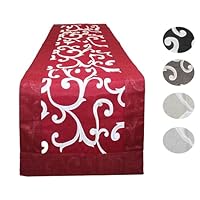 Russo Tessuti Runner Tavola Natalizio 40x130 Cm - Striscia Copritavolo Scozzese Rosso, Perfetto Per Natale