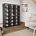 Mavivegue Bookcase, 18-Cube Extra Large Book Shelf, DIY Cube Storage Organizer for Bedroom, Living Room, Home Office - Black