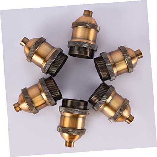 Doitool 6 Pcs Chandelier Lamp Holder Vintage Chandelier Decorative Light Bulb Decora Outlet Pendant Lamp Holder E27 Screw Lamp Holder E27 Lamp Base Light Bulb Holder Light Socket Screw #TOP6