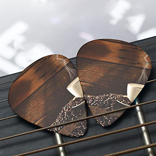 Tasse à café et grains de café médiators de guitare ensemble de 12 pièces pour guitare acoustique, guitare électrique… - Les Beatles, Paul McCartney, John Lennon, RIngo Starr, George Harrison Tasse à café et grains de café médiators de guitare ensemble de 12 pièces pour guitare acoustique, guitare électrique… – Image 8
