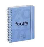 Exacompta 184172E - Agenda Forum Linicolor 12 x 17 cm - Journalier Août 2026 à juillet 2027 - Bleu