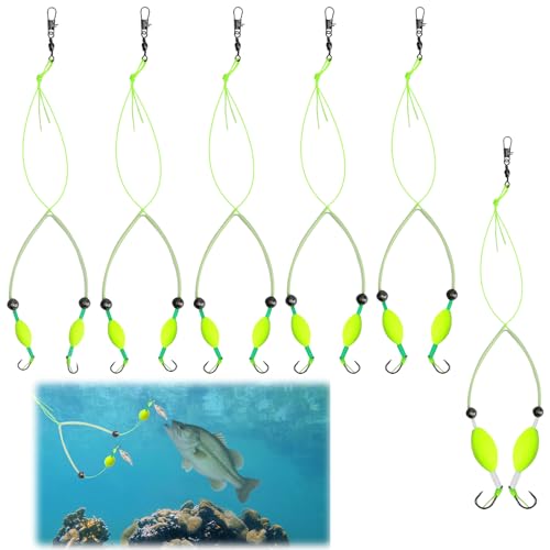 ZMDMAH 6 PCS Anzuelos de Pesca, Anzuelos de Púas, Pesca Gancho de Acero al Carbono Anzuelos para Pesca de Acero al Carbono Kit Pesca Mar Articulos para Agua Dulce Mar Pista de Peces Agua Salada
