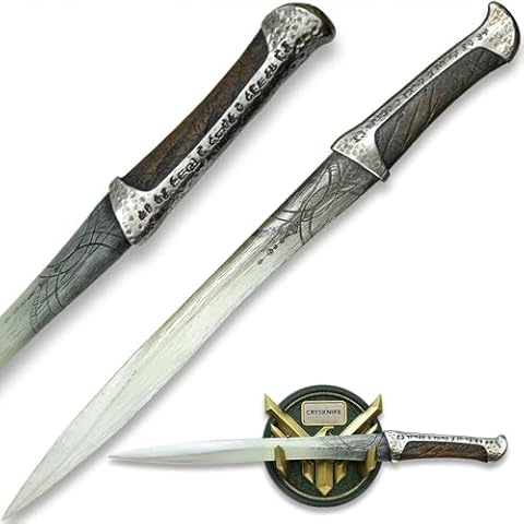 UNITED CUTLERY Crysknife of Paul Atreides | Officially Licensed Detailed Replica | Polyresin Construction | Metallic Finish Handle | Includes Polystone Wall Display | Certificate of Authenticity | 19" Overall Cover