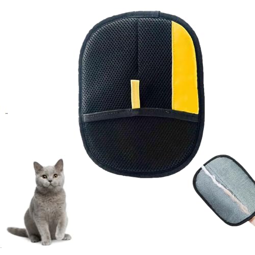 Cleanroom Glove for Pet Hair Removal, Reusable Washable Cleaning Glove, Non-Slip Palm Picks Up Lint Fur Fuzz Hair on Couch Carpet Bedding Car Seat, Cat Shedding Tool, Brush for indoor Cats