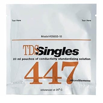 Oakton WD-35653-10 Conductivity/TDS Singles Calibration Pouch, 447 microsiemens