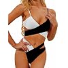 Lilosy-Sexy-Wrap-Cutout-Color-Block-Bikini-High-Cut-Brazilian-Swimsuit-Set-2-Piece