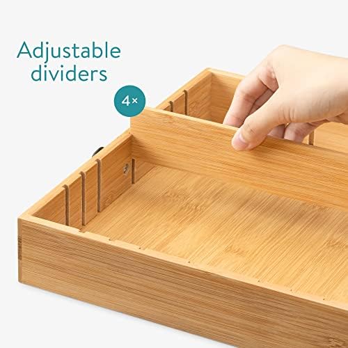 Navaris Coffee Capsule Holder with 2 Drawers - Bamboo Coffee Pod Storage Compatible with K-Cups - Capsules and Pods Drawer Organiser Container Box