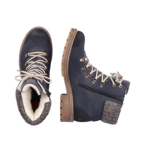 Rieker Damen Y9131-14 Mode Stiefel, blau, 40 EU