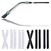 Couvre Branches Antidérapants en Silicone pour Branches de Lunettes, 6 Paires de Lunettes Anti-Dérapantes Couvre-Branches pour Coussinets de Lunettes, Porte-Lunettes Crochets D'oreilles pour Lunettes