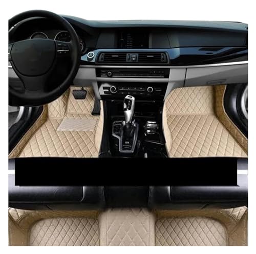 Tapis de sol voiture en cuir résistant à la saleté pour EQE SUV V295 beige
