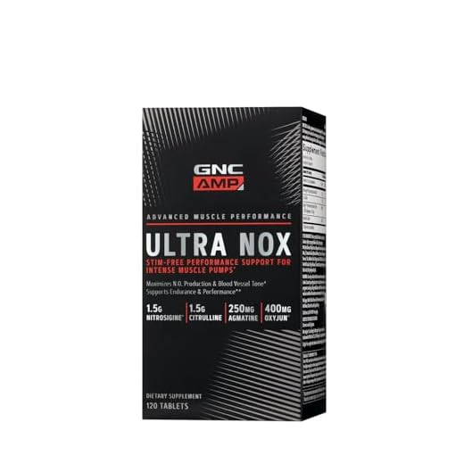 GNC AMP Ultra Nox, Supports Endurance & Performance, Stim-Free, 120 Count
