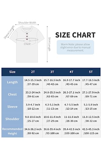 Poroka 4 Pack Toddlers And Boys' Cotton Short-Sleeve T-Shirts Pocket Button Crew Neck Tee Short-Sleeve Shirts #TOP1