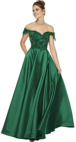 LGHTGR Vestido de Fiesta de satén de Encaje Cover