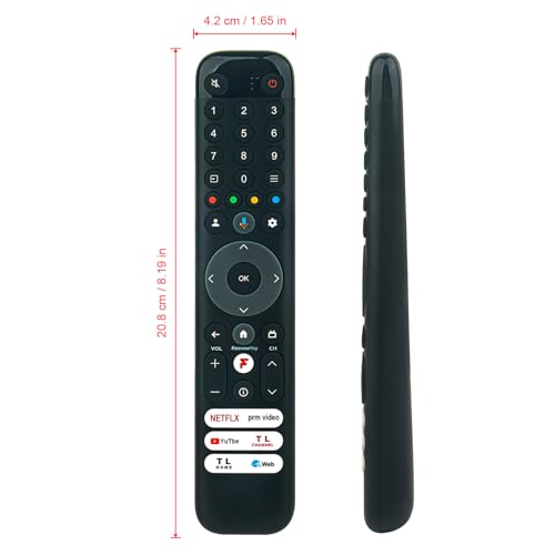 VINABTY RC833 GUB2 Replacement Voice Remote Compatible with TCL Smart TV 65C645K 75C645K 85C645K 43C645K 50C645K 55C645K - Image 2