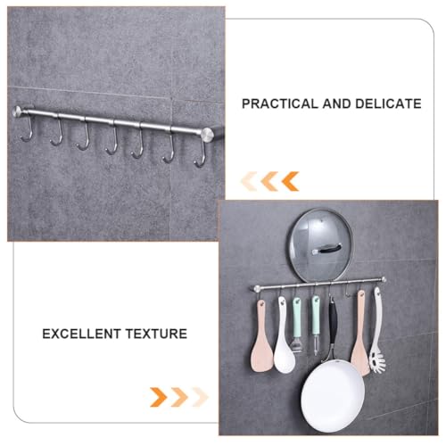 Perchero de pared de acero inoxidable fácil de usar sin óxido 6