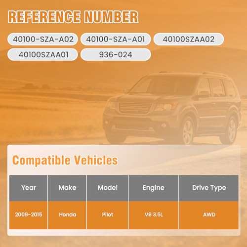 Rear Drive Shaft Assembly Fit for 2009-2015 Honda Pilot V6 3.5L AWD Complete Driveshaft Replaces OE 40100SZAA02, 40100SZAA01 by WANKECAR - Used condition - Image 2