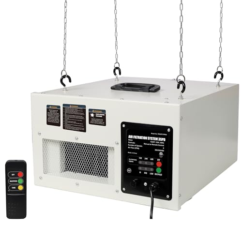 CHARMMA Remote Air Filtration System 3-Speed White