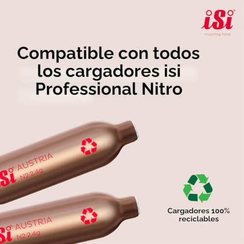 Miniatura 3 de Isi Nitro Whipper, Acero Inoxidable, Plata