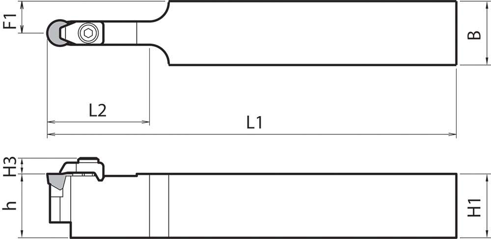 Kyocera CRDCN 203, Indexable Turning Holder