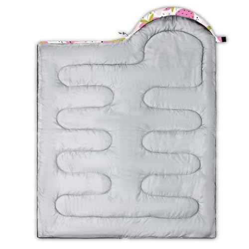 image for oaskys Camping Sleeping Bag - 3 Season Warm & Cool Weather - Summer Sp