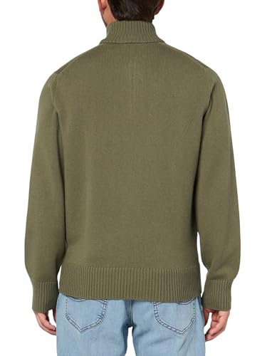 Lacoste Men's Zipped High Neck Carded Wool Sweater2