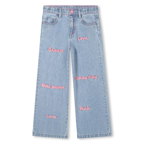 Billieblush Para Menina. U21591 Jeans Carta Azul (8AñOs= 126Cm), Casual, AlgodãO, Denim, Moda Infantil