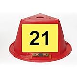 Auto Dealer Supplies Magnetic Roof Toppers - Magnetic Car Top Hats - Set of 10 - Red - Numbered 21 Thru 30