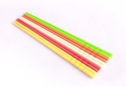 Amazon Sky魚カラー箸assorted色プラスチック中国箸再利用可能な箸ファミリテーブルウェア5ペア Sky Fish 箸 通販