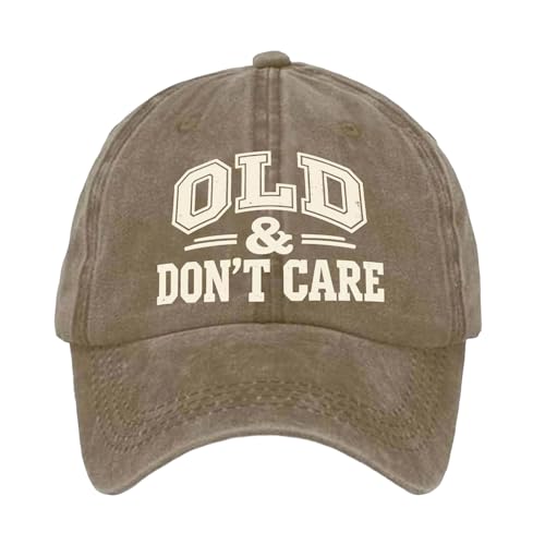Generisch Baseball Cap Old Dont Care Funny Headwear, khaki