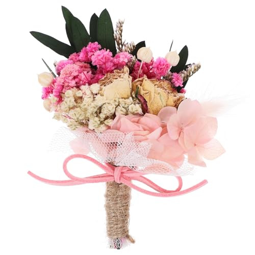 Boutonniere mini flor seca para bodas decorativa