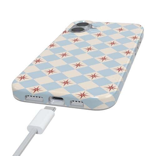 Casely iPhone 16 Case | Chelsea Checker | Starlight Tiles | Compatible with MagSafe | Classic Ultra Slim Design by Casely - Used condition - Image 5