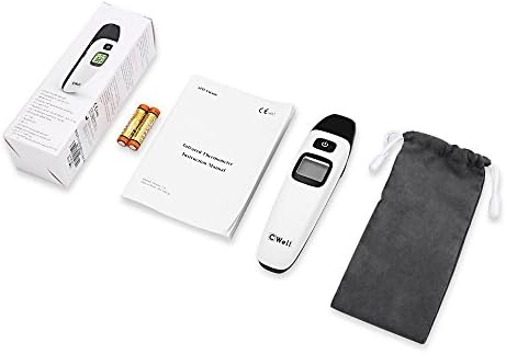 Digital Baby Ear Forehead Thermometer, Pouch, for Infant Adult Pet, Instant Precise Infrared Medical Temperature Reader, Quick Fever Notify, CE