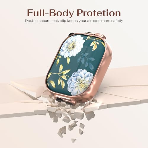 Image of Maxjoy for AirPods Pro 3rd Generation Case with Lock, Cute AirPods Pro 3 Case Lock Protective Hard AirPod Pro 3 Cover for Women Men with Keychain for Airpod Pro 3rd Gen Cover 2025,Green /White