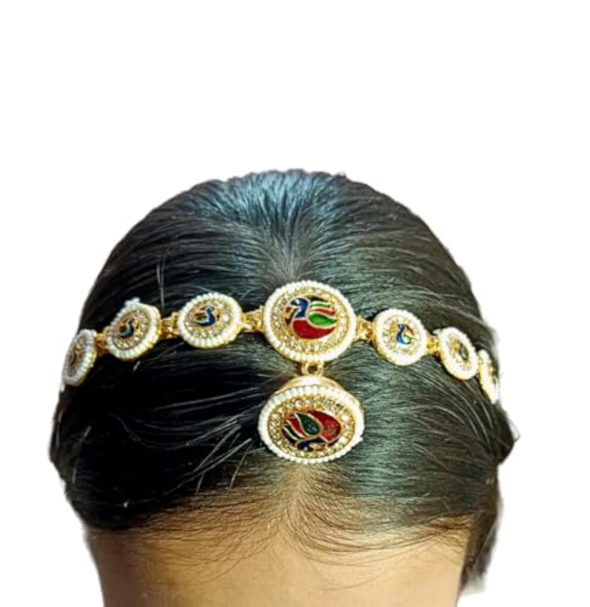 Gold Plated Fancy Hair Band with Borla