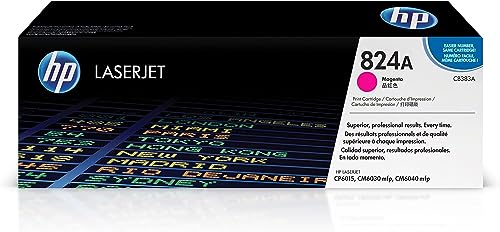 HP CB383A 824A Original LaserJet Toner Cartridge, Magenta, Single Pack
