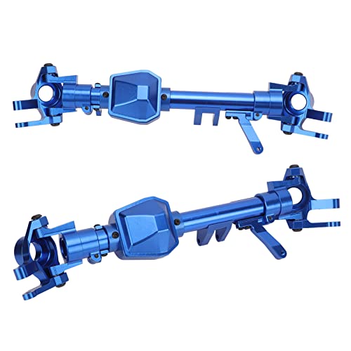 Aluminium Ulepszone obudowę przedniej osi RC dla osiowego SCX6 1/6 RC (Blu)