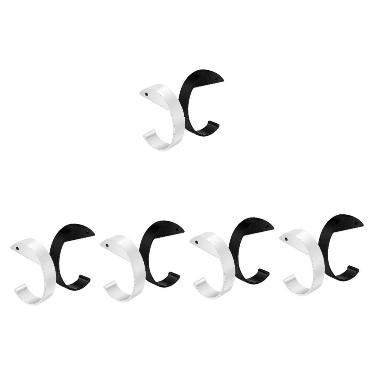 10pezzi Gancio Appendiabiti Per Tavolo Leggero e Portatile Supporto Per Borse e Zaini Facile Da Installare Accessorio Pratico Per Scrivania e Tavolo