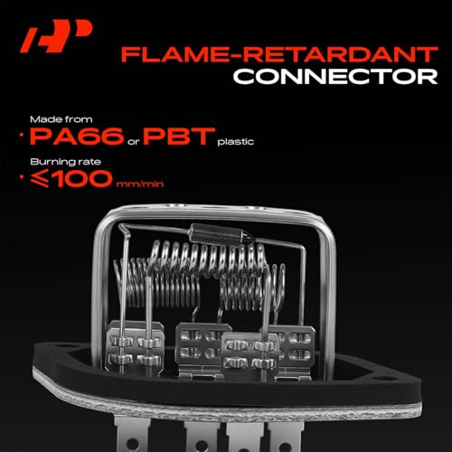 Image of A-Premium Front HVAC Blower Motor Resistor Compatible with Jeep Models | for Cherokee 1991-1996, Comanche 1991-1992