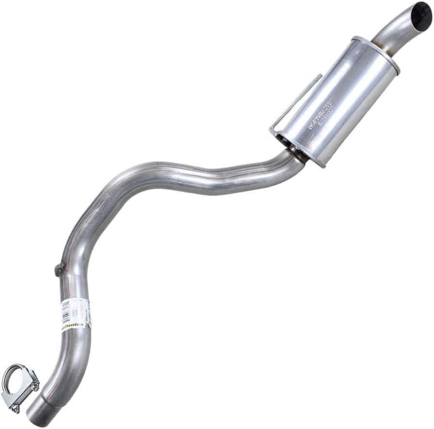 Northeastern Exhaust | Stainless Steel Exhaust Resonator Compatible for 2008-2012 Jeep Liberty 3.7L | Free Clamp Included | Automotive Replacement Part