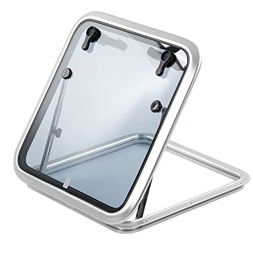 Acouto Boat Yacht RECTANGE Ouvert PORTLIGHT DUT DE Porthole Scellé avec Une Tige DE Support et Une Poignée DE Commutation pour et Une Fenêtre DE