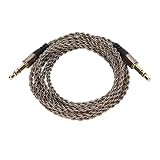 Câble de Remplacement pour Casque 3,5 mm 120 cm / 47,2 Pouces Câble de Remplacement Professionnel Haute définition pour Smartphones